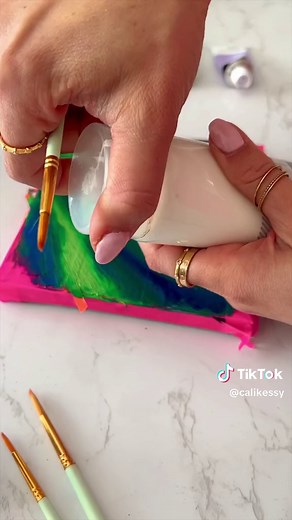 #asmr #asmrvideo #asmrpainting #painting 💚