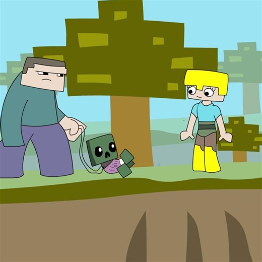 Steve vs Alex In Minecraft (Minecraft Animation) @angrycartoonbirds #funny #memes #minecraft