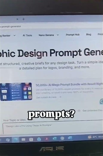 Graphic Design prompt generator