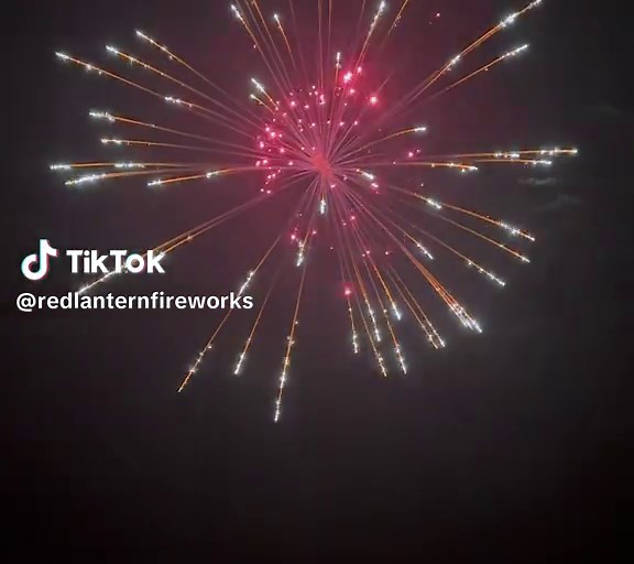 Stunning Shell Fireworks Display at Night