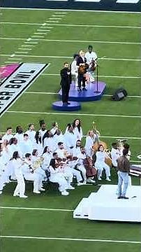 🇺🇸 This is how the American national anthem sounded at Super Bowl LX. Tremendous performance and ...