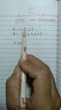 Union and intersection of set