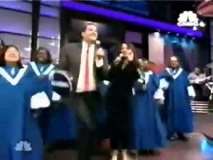 Fran Drescher On Jay Leno! Singing The Nanny theme song.