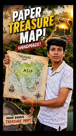 I Made a TREASURE MAP 🗺️💰 #shorts #viral