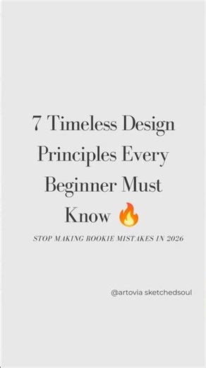 7 Design Mistakes Beginners Keep Making #creativemindset #shorts