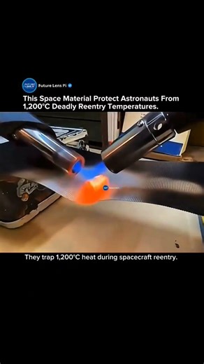 Hold a 1200°C White-Hot Cube With Bare Hands? NASA Heat Tile Explained! #nasa #tile #silica #shorts