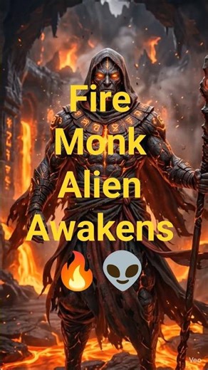 Fire Monk Alien Awakens 🔥👽