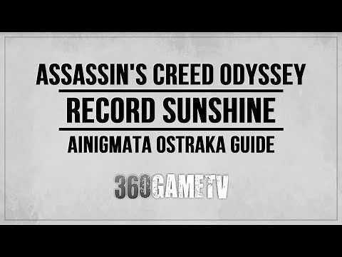 Assassin's Creed Odyssey Record Sunshine Ainigmata Ostraka Location / Solution (Megaris)