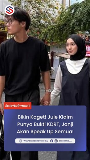 SINERGI MEDIA on Instagram: "Publik kembali diguncang dengan drama yang melibatkan Jule. Setelah sempat bungkam di tengah ramainya isu perselingkuhan dan kisruh rumah tangga, kini muncul percakapan yang memperlihatkan Jule mengaku siap mengungkap bukti dugaan KDRT yang disebut pernah ia alami dari mantan suaminya. Dalam pesan yang beredar, Jule menyinggung bahwa dirinya pernah datang ke pengadilan dan menyampaikan soal dugaan KDRT serta tindakan lain yang ia sebut sebagai “kejahatan”. Ia juga me
