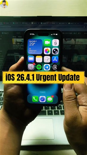 iOS 26.4.1 Urgent 🚨 Update Released 🔥 #ios26 #ios26update #apple #shortsvideo #youtubeshorts