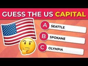 US STATE CAPITAL 🇺🇸 Do you know ALL US capitals? | Geography Quiz