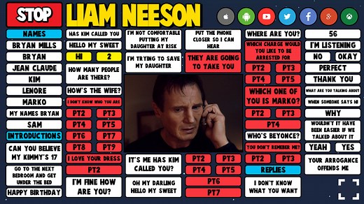 LIAM NEESON SOUNDBOARD