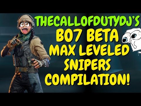 CODDJ's BO7 Beta MAX LEVELED SNIPERS Compilation! (CRAZY)