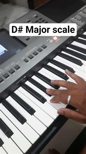D sharp Major scale practice #keyboardcover #trendingsong #pianotutorial