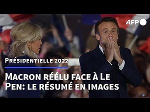 Macron réélu face à Le Pen: le résumé de la soirée en images | AFP