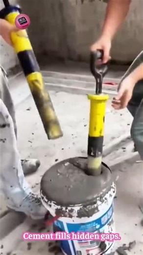 CEMENT INJECTION TUBE 😳 reach tight gaps #shorts #construction #tools #engineering #skills