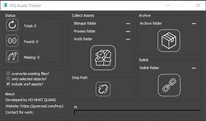 (maxscript) Assets Tracking Tool for 3dsMax
