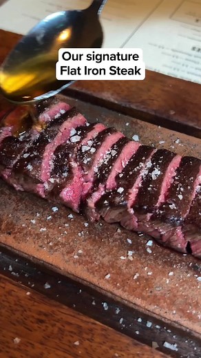 The signature Flat Iron steak. | steak