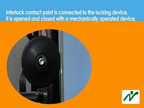 Up-sliding interlock switch for use in elevator doors by Dongin electric