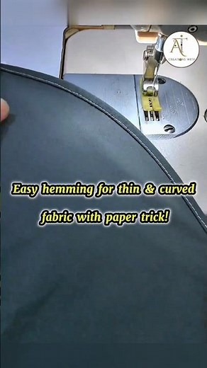 Easy Hemming Trick for Thin & Curved Fabrics Episode 02