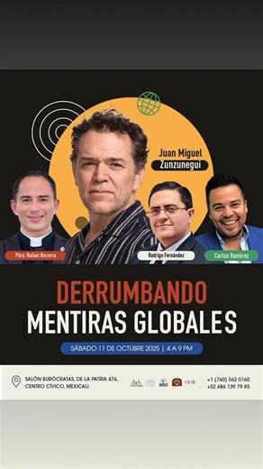 NO TE PIERDAS A JUAN MIGUEL ZUNZUNEGUI ESTE SÁBADO 11, EN MEXICALI! Cooperación de 400 MXN Boletos en venta en Ocotillo Colective Store y Agüicell Movistar Mayores informes por mensaje | FNF Baja California