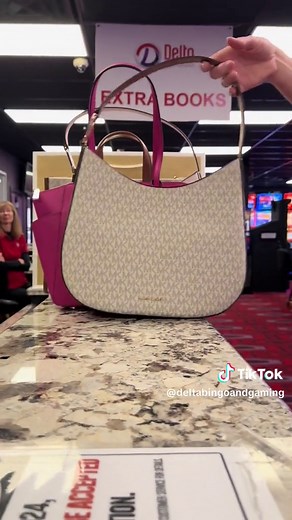 Play for the purse of your dreams! Come out for Designer Handbag Bingo on October 17 and play for the chance to win 1 of 20 luxurious Michael Kors handbags at Delta Pickering! 📅 October 17, 2024⁠ 📍 975 Dillingham Road, Pickering, ON 🕔 Arrive by 6 PM. Bingo starts at 7 PM⁠ 🎟️ $40 Grab your tickets now at DeltaBingo.Eventbrite.ca! #foryou #foryour #fyp #pickeringontario #events #bingo #prizes #michaelkors #michaelkorsbag #ticketedevent #bingonight #deltabingo #deltabingoandgaming