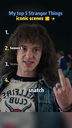 My top 5 Stranger Things iconic scenes 🧇 ✨ #eleven #strangerthings #fyp