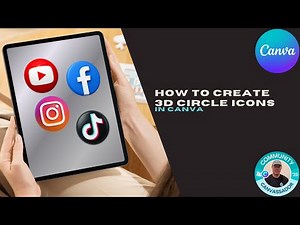 How to Create 3D Circle Icons in Canva