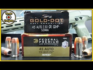 HST VS Gold Dot!...45 ACP Carbine Self-Defense Ballistic Gel AMMO Test!