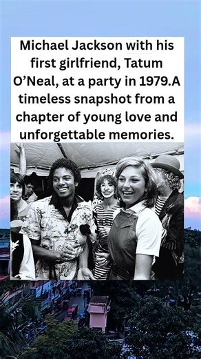Young Michael Jackson with His First Girlfriend, Tatum O’Neal (1979)