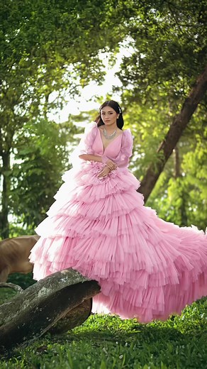 Lexine in the Lilac Gown: Enchanting Golden Hour Photoshoot