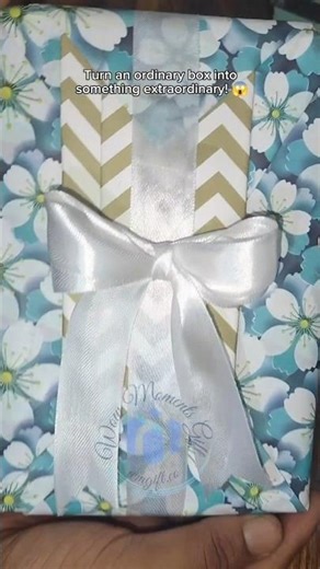 ASMR :Aesthetic Gift Wrapping 🌸 | Floral & Gold Theme | Relaxing DIY