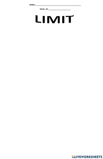 LIMIT online exercise for