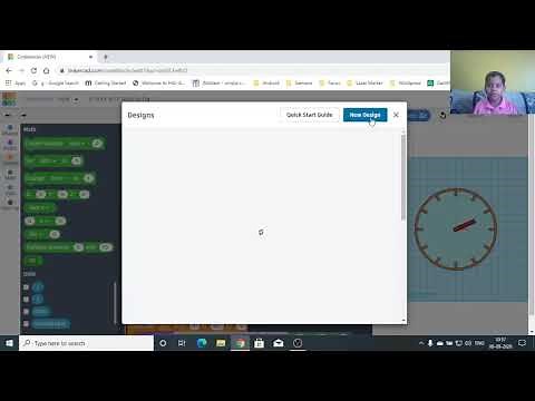 Programming Analog Clock in Tinkercad Code Blocks