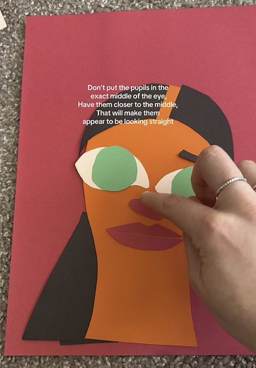 I promise you can construction paper portraits too! I have another tutorial posted with other tips if that helps you more #papercraft #papercrafts