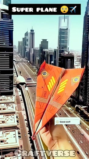Origami paper jet airplane 😲✈️ | super plane #shorts #diy #origami