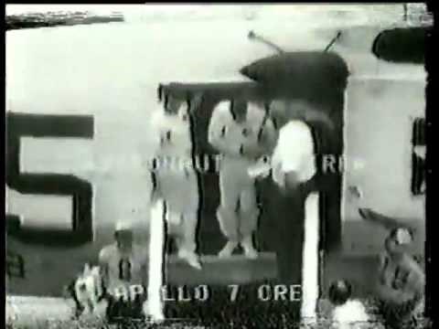Apollo 7 Part 4 of 4 NBC News Coverage of Splashdown Recovery
