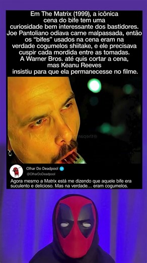 Quase cortaram esta cena icônica do bife | The Matrix (1999)