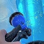 Flexi Hose PLUS with 8 Function Nozzle Expandable Garden Hose, Lightweight & No-Kink Flexible Garden Hose, 3/4 inch Solid Brass Fittings and Double Latex Core, 150 ft Black