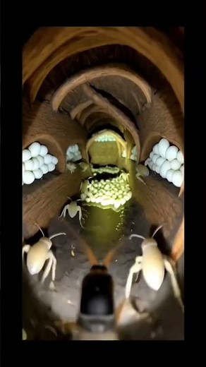 The Secret Life of Termites 🐜 Real Underground Footage. #insects #animals #pets #termites #shorts