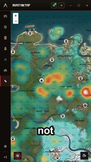 Find Every Node in Rust (Rust+ Companion App Heatmap) #rusttips #rust #rustclips #rustgame