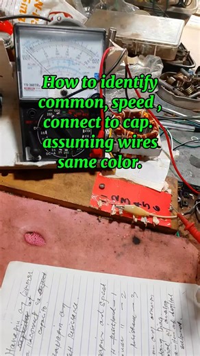 How to identify common, speed , 6 wires assuming same color. #fbtutorial #efanwashdryer #fbreels2025ツ | Bart Presto