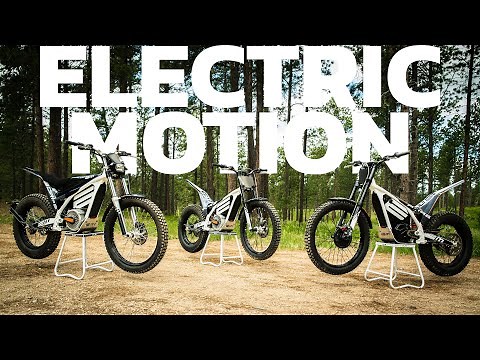 Electric Motion Race & Escape | FIRST RIDE [and CRASH] | Electric Trials Dirt Bikes