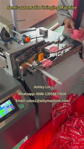 Semi-automatic Hang Tag-Tying Stringing Machine