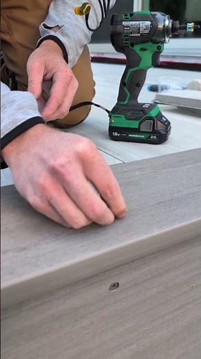 Hidden screw plugs in decking