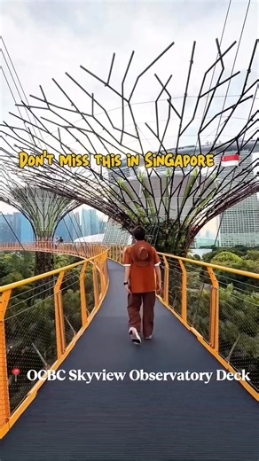 Hello from the treetops of Singapore 🇸🇬 One experience you shouldn’t miss to enjoy the stunning view from 120m above at Gardens by the Bay! 🍃 Big Thanks to @aereonwong 🎟️ SG Citizens: 10 SGD | Foreigners: 14 SGD ⏰ 9 AM – 9 PM 📍 OCBC Skyway Observatory Deck, Singapore 🇸🇬 #singaporeforeveryone #Singapore #VisitSingapore #PassionMadePossible #SingaporeTravel #GardensByTheBay | Singapore For Everyone