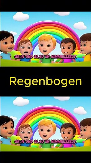 Regenbogen Lied | Kinderlieder - zum mit singen mit Text