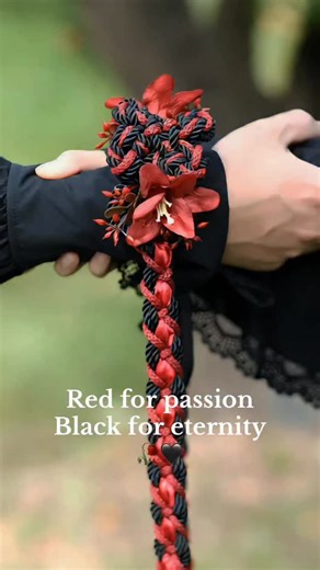 LeafAndLoomCrafts on Instagram: "Where the red lily blooms, our souls entwine. Cyber Week discounts are ON! Find us at: leafandloomcrafts.etsy.com #handfasting #celticwedding #outlander weddinginspo tietheknot"