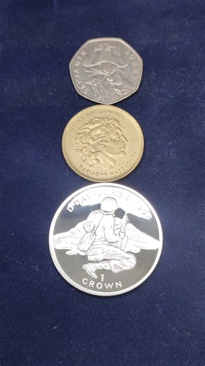 Benjamin Bunny 50p vs 100 Drachmes vs Silver Crown 🔔 Ping Test! 🪙🔥 #Shorts