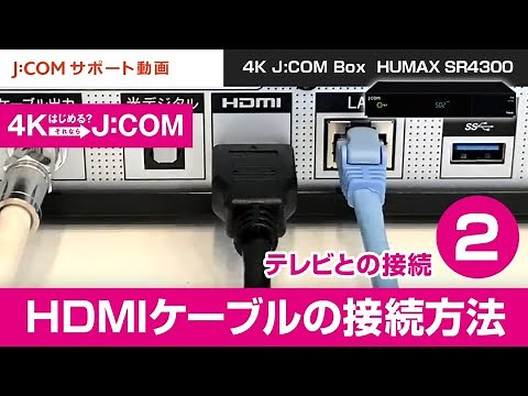 【SR-4300】テレビとの接続－手順② HDMIケーブルの接続方法